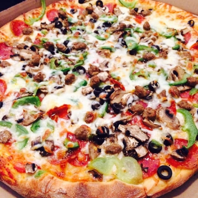 The Works Pizza.
